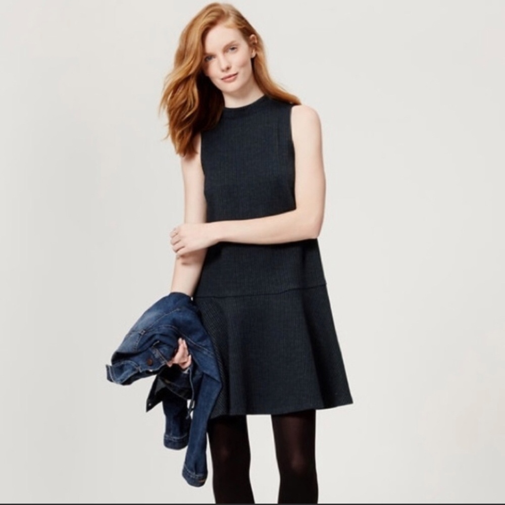 NWT Ann Taylor LOFT Sleeveless Drop Waist Dress